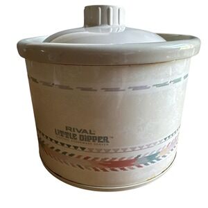 Rival USA 1988 Little Dipper Mini Electric Crock Pot Southwest 3204 Slow Cooker